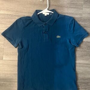 Lacoste Men's Blue Polo Shirt - Medium